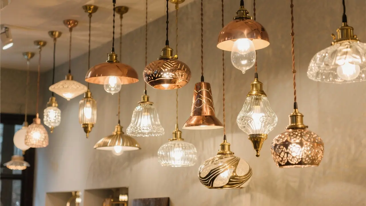 Handcrafted pendant lights designed by Ria Harman